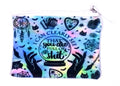 Handmade zipper bag with a crystal ball and the saying "I can clearly see that you are full of shi*"